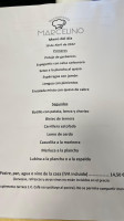 Marcelino menu