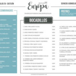 Cafeteria Europa Carta