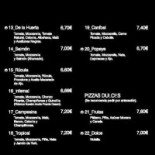 Divino Beach Food+pizza menu