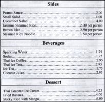 La Barca menu