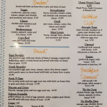 The Bishop menu
