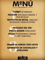 Bar-restaurante Mejillonera menu