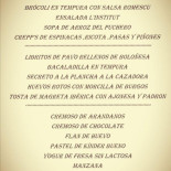 Bar Restaurante L'institut Carte