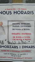 Eme Be Garrote Grill menu