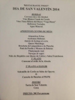 La Martintera menu