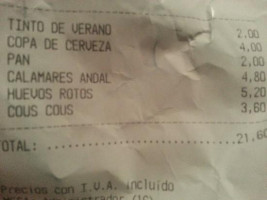 Parador De Calaf menu