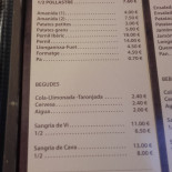 La Campana menu
