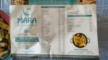 Mara Salle Freiduría menu