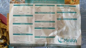 Mara Salle Freiduría menu