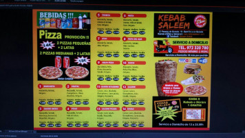 Saleem Kebabs menu