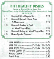 La Siesta menu