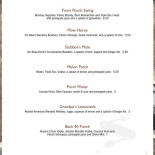 Cerveza Alealé menu