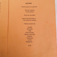 La Almuzara menu