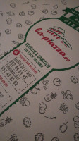Pizzeria La Piazza menu