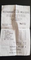 Los Mellizos menu