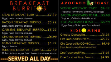 Pingallo menu