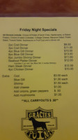 Collados De La Sagra menu