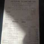 Doménech Speisekarte