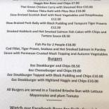 Cervecería La Pivo, Craft Beer menu