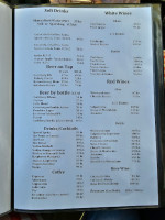 Orballo menu