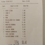 Jr Bar Restaurante Carta