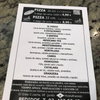 Il Fuoco Pizzeria menu