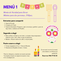 Milagros Jatetxea menu