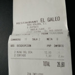 El Galeo menu