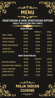 Jai-alai menu