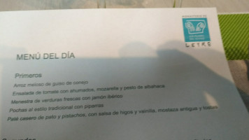 Hospederia De Leyre menu