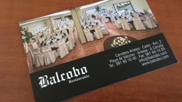 Balcobo menu