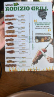 Rodizio Grill menu