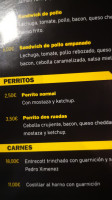 Grifos Beer House Garden menu