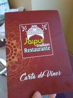Jaipur menu