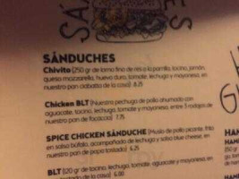 El Mirador menu