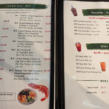 Los Abrigos. menu