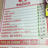 Hostal Montana Carta