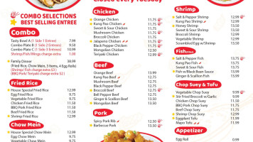 Los Alcores menu