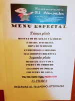 El Abuelo menu