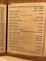La Cova menu