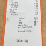 Mexican Food Darién menu