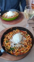L'ou De Colom Pizza Al Tegamino Pasta Casera Italiana food