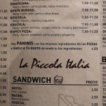 Piccola Pizzas Osuna Carta