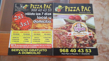 Pizza Expert Alcantarilla menu