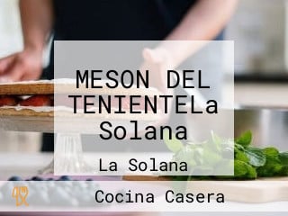 MESON DEL TENIENTELa Solana