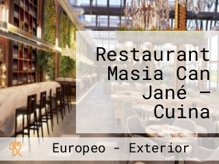 Restaurant Masia Can Jané — Cuina Catalana I Calçotada A Collserola, Barcelona.