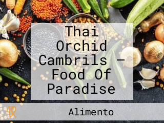 Thai Orchid Cambrils — Food Of Paradise