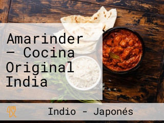 Amarinder — Cocina Original India