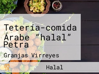 Tetería-comida Árabe “halal” Petra