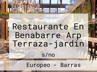 Restaurante En Benabarre Arp Terraza-jardin